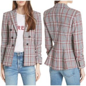 Veronica Beard Caldwell Plaid Dickey Jacket 0